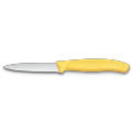 Swiss Classic, Gemüsemesser, 8cm, Wellen, Mittelspitz, gelb