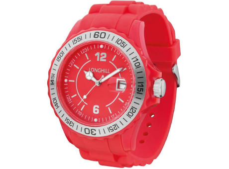 Kunststoffuhr LOGI SILBER