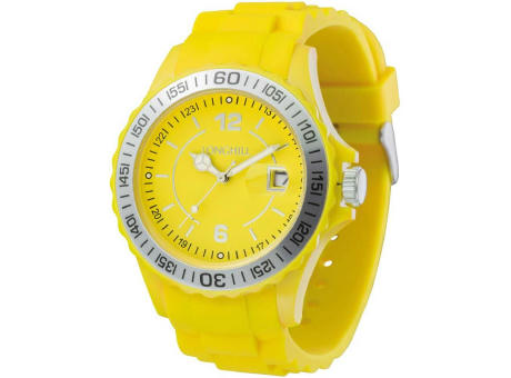 Kunststoffuhr LOGI SILBER