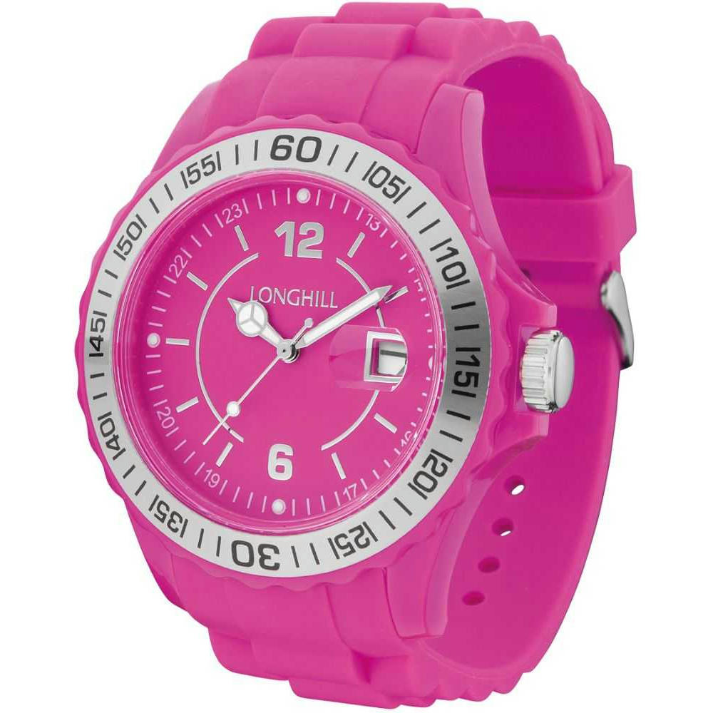 Kunststoffuhr LOGI SILBER