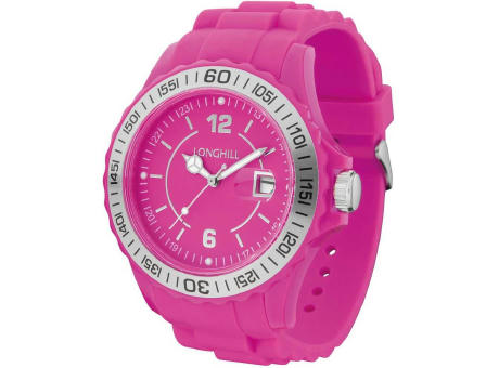 Kunststoffuhr LOGI SILBER