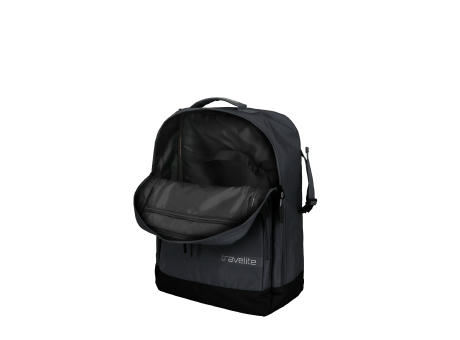 travelite KICK OFF Rucksack/Bordgepck D'anthrazit mit Logo bedrucken   Presenta Deutschland GmbH