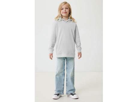 Iqoniq Yengo KidsHoodie mit Seitentaschen aus rec. Baumwolle