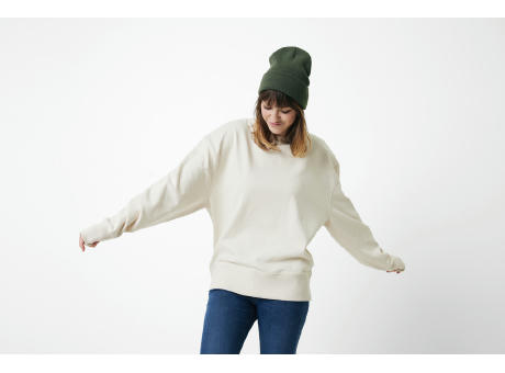 Iqoniq Kruger Relax-Rundhals-Sweater aus recycelt. Baumwolle