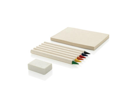 Micki GRS 6-tlg. Infinity-Buntstifteset mit Notizblock