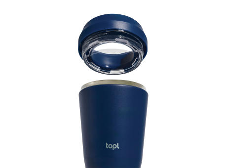 Topl-Trinkbecher aus rec. Stahl mit 360-Grad-Deckel 354ml