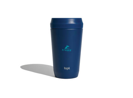 Topl-Trinkbecher aus rec. Stahl mit 360-Grad-Deckel 354ml
