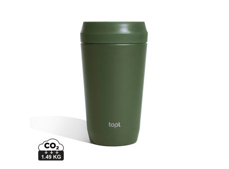 Topl-Trinkbecher aus rec. Stahl mit 360-Grad-Deckel 354ml