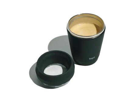 Topl-Trinkbecher aus rec. Stahl mit 360-Grad-Deckel 236ml