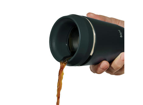 Topl-Trinkbecher aus rec. Stahl mit 360-Grad-Deckel 236ml