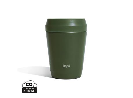 Topl-Trinkbecher aus rec. Stahl mit 360-Grad-Deckel 236ml