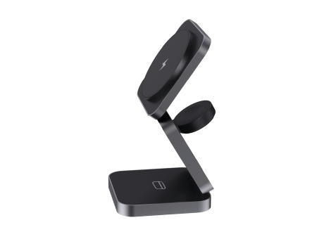 Terra faltbares 3-in-1 15W Charger aus RCS rec. Aluminium