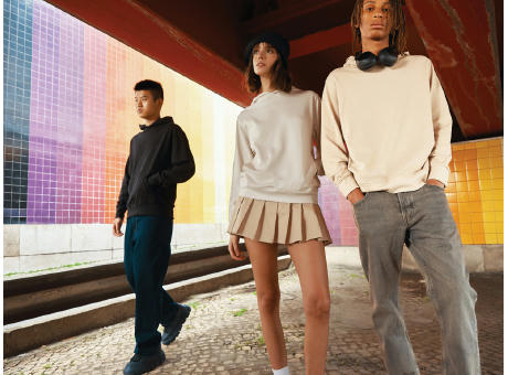 IQONIQ Yengo Hoodie mit Seitentaschen aus rec. Baumwolle