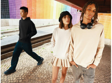 IQONIQ Yengo Hoodie mit Seitentaschen aus rec. Baumwolle