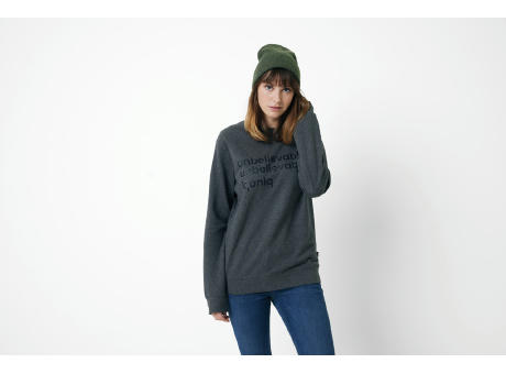 IQONIQ Denali ungefärbt. Rundhals-Sweater aus recycelter BW