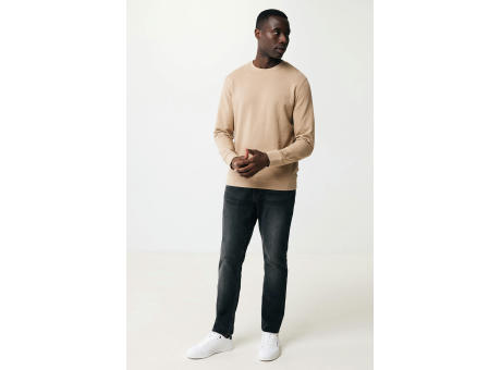 IQONIQ Denali ungefärbt. Rundhals-Sweater aus recycelter BW
