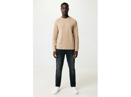 IQONIQ Denali ungefärbt. Rundhals-Sweater aus recycelter BW