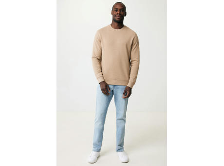 IQONIQ Denali ungefärbt. Rundhals-Sweater aus recycelter BW
