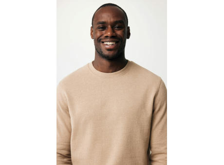 IQONIQ Denali ungefärbt. Rundhals-Sweater aus recycelter BW