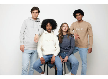 IQONIQ Denali ungefärbt. Rundhals-Sweater aus recycelter BW
