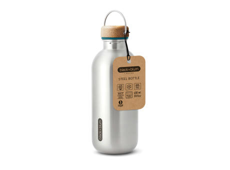 Black+Blum Stahl-Wasserflasche 600ml