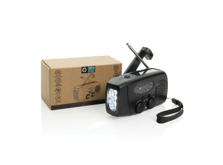 RescueWave Notfallradio aus RCS recyceltem Kunststoff