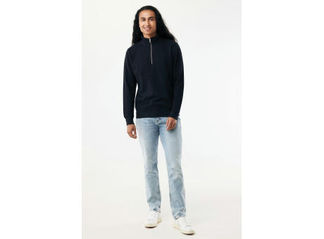 IQONIQ Elgon Quarter-Zip-Sweater aus rec. Baumwolle