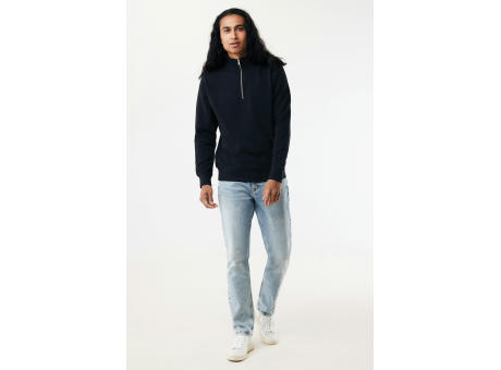 IQONIQ Elgon Quarter-Zip-Sweater aus rec. Baumwolle
