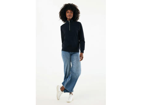 IQONIQ Elgon Quarter-Zip-Sweater aus rec. Baumwolle