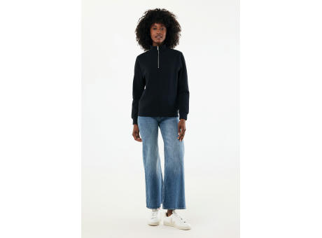 IQONIQ Elgon Quarter-Zip-Sweater aus rec. Baumwolle