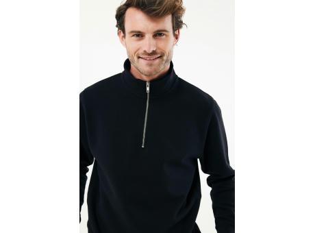IQONIQ Elgon Quarter-Zip-Sweater aus rec. Baumwolle