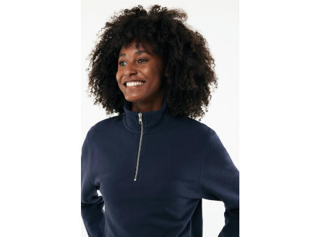 IQONIQ Elgon Quarter-Zip-Sweater aus rec. Baumwolle