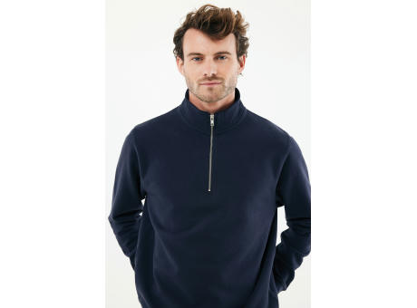 IQONIQ Elgon Quarter-Zip-Sweater aus rec. Baumwolle