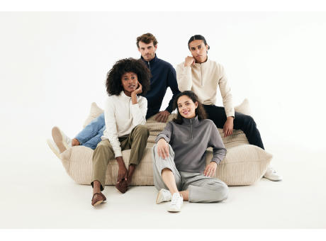 IQONIQ Elgon Quarter-Zip-Sweater aus rec. Baumwolle