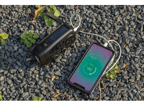 RescueWave Notfallradio aus RCS recyceltem Kunststoff