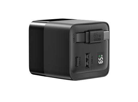 Urban Vitamin Mendocino 65W GaN-Charger mit einziehb. Kabel