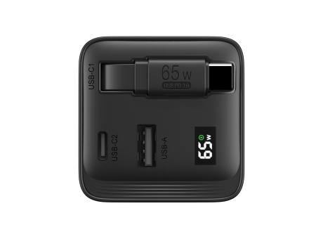 Urban Vitamin Mendocino 65W GaN-Charger mit einziehb. Kabel