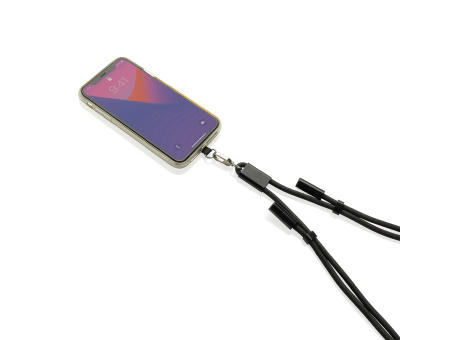 LoopAmp verstellbares 160cm 60W Telefonkabel aus RCS rPET