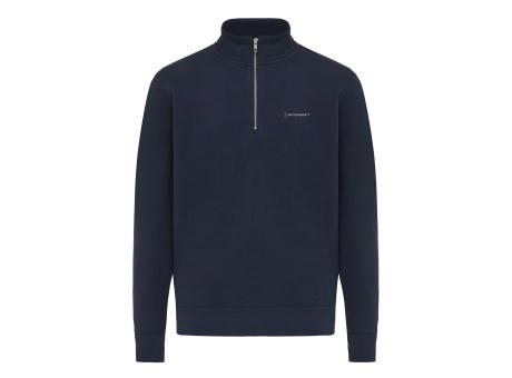 IQONIQ Elgon Quarter-Zip-Sweater aus rec. Baumwolle