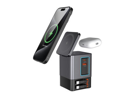 Urban Vitamin Sacramento 105W GaN Charger mit einz. Kabeln