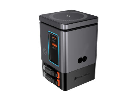 Urban Vitamin Sacramento 105W GaN Charger mit einz. Kabeln