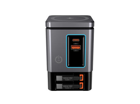 Urban Vitamin Sacramento 105W GaN Charger mit einz. Kabeln