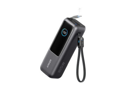Anker Powerbank 25.000mAh-165W, mit integr. einziehb. Kabel