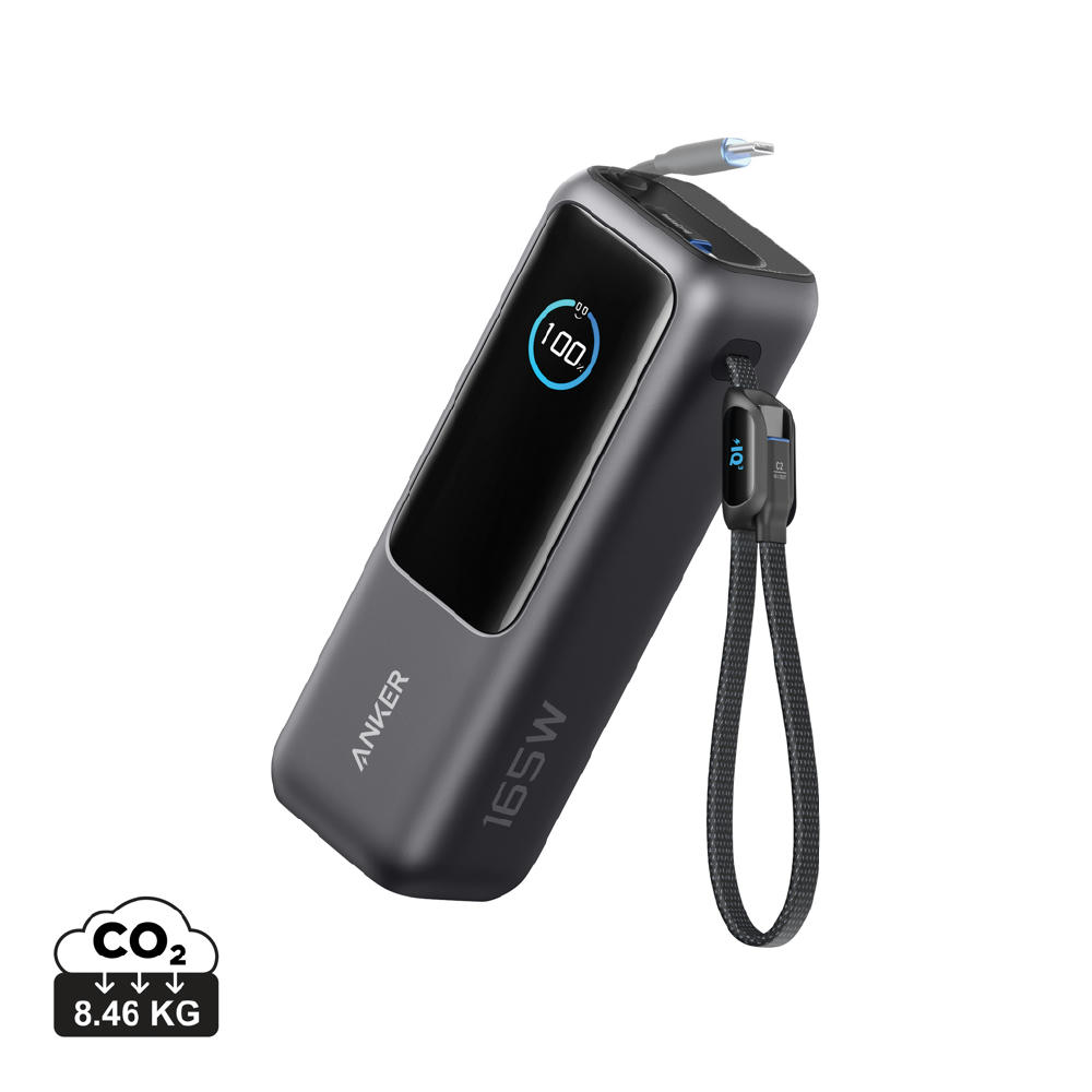Anker Powerbank 25.000mAh-165W, mit integr. einziehb. Kabel