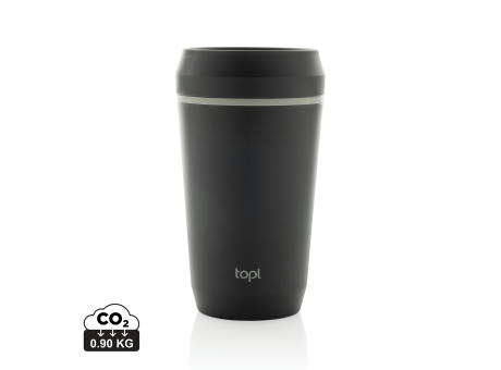 Topl-Becher aus rec. Kunststoff mit 360-Grad-Deckel 354ml