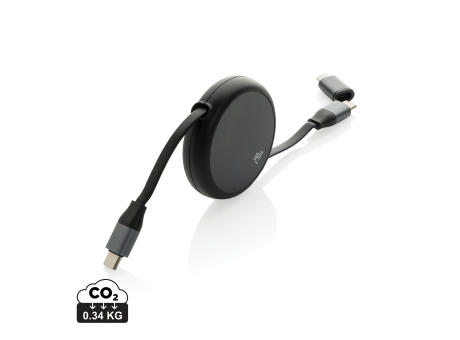 Terra ausziehbares 240W 2-in-1 Kabel aus RCS rec. Aluminium