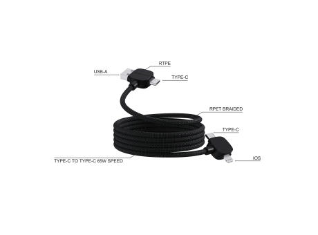 Urban Vitamin Stockton 65W magnet. Kabel RCS recyc. TPE/PET