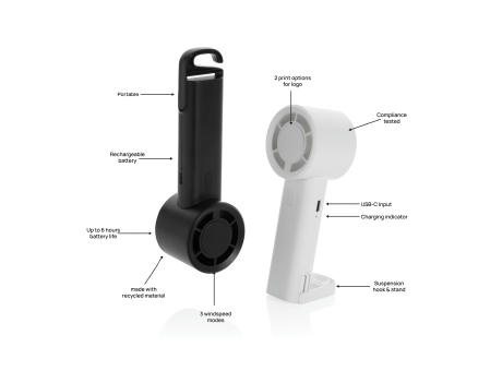 Twist wiederaufladbarer tragbarer Ventilator aus RCS rABS