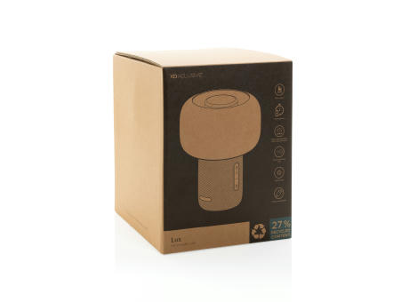 Lux 10W Lautsprecherlampe aus RCS recyceltem Kunststoff