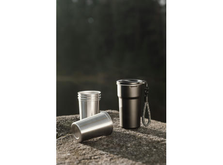 VINGA Parks Becher aus RCS Stainles Steel, 4 Stück, 250ml
